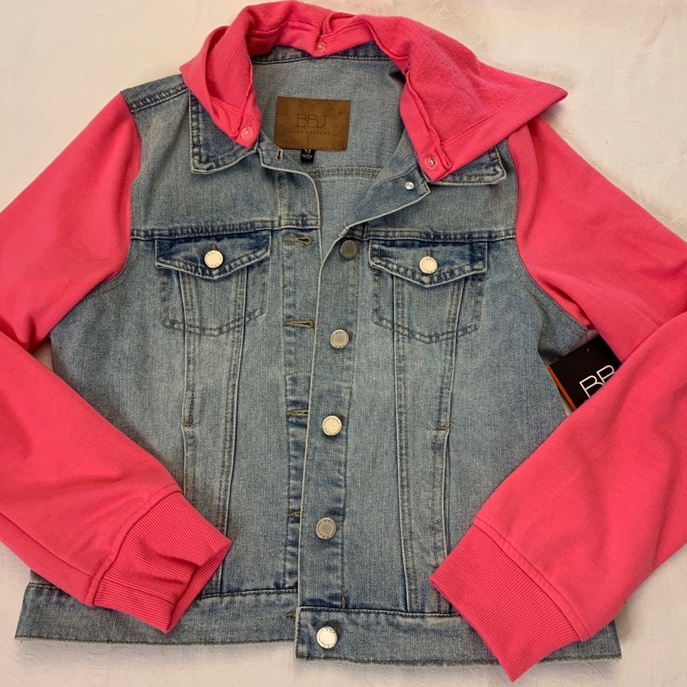 Hooded denim jacket
